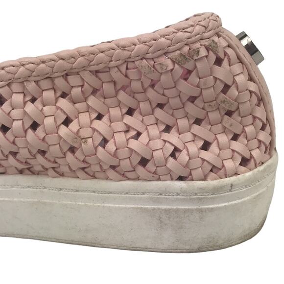 Steve Madden Adly Slip On Shoes Sneakers Woven Leather Blush Pink Size 6 - Picture 6 of 11